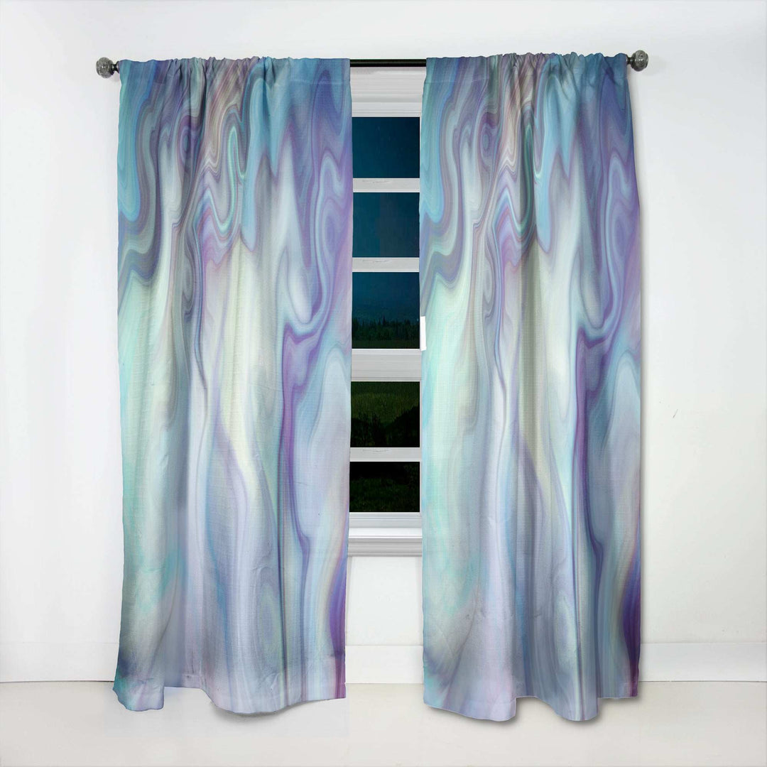 Marbled Colours in Shades of Turquoise and Purple&