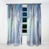 Marbled Colours in Shades of Turquoise and Purple' Modern & Contemporary Curtain 1 Panel
