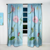 Fresh Beautiful Blooming Rose - Traditional Curtain - 1 Panel