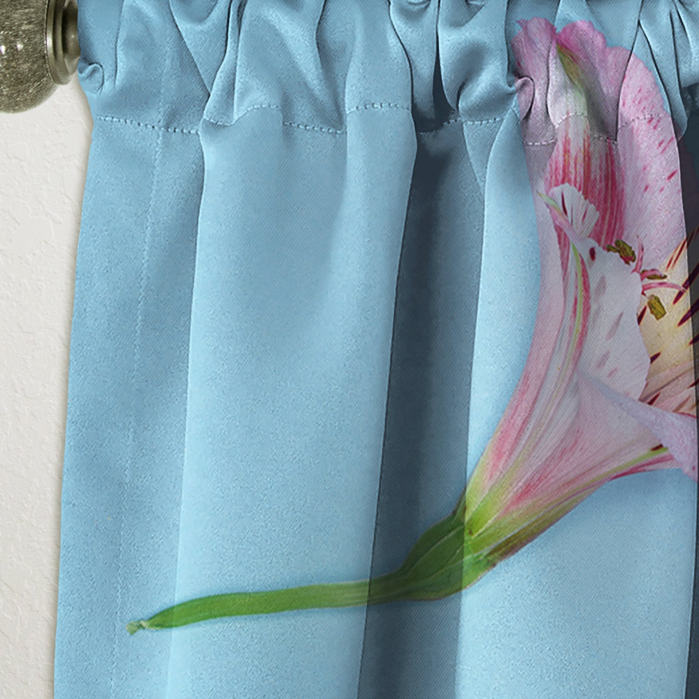 Fresh Beautiful Blooming Rose - Traditional Curtain - 1 Panel