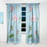Fresh Beautiful Blooming Rose - Traditional Curtain - 1 Panel