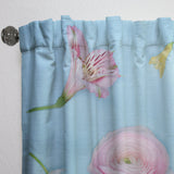 Fresh Beautiful Blooming Rose - Traditional Curtain - 1 Panel