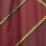 Yellow Triangulars over Shades of Red - Modern & Contemporary Curtain - 1 Panel