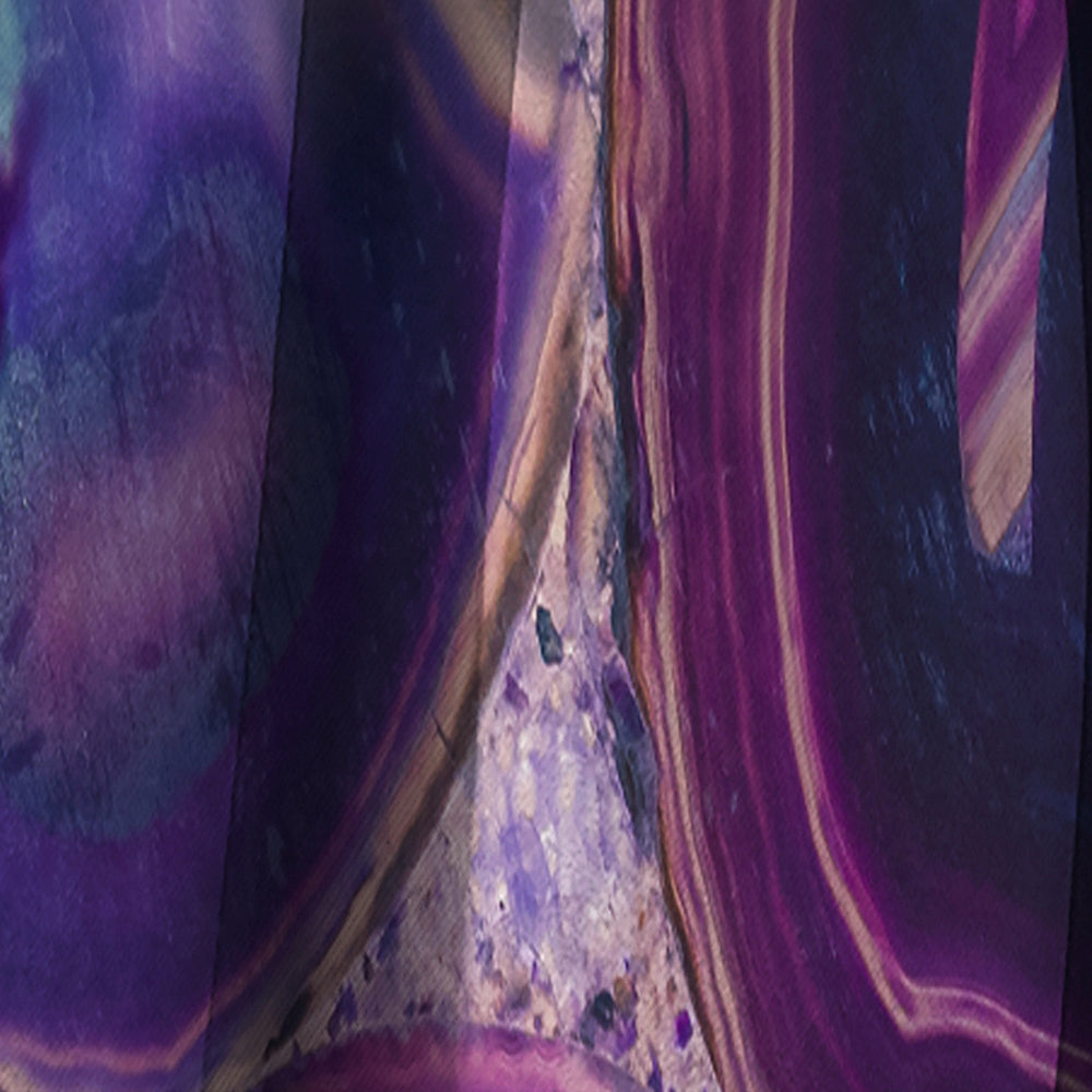 Violet Agate geode - Mid-Century Modern Curtain - 1 Panel