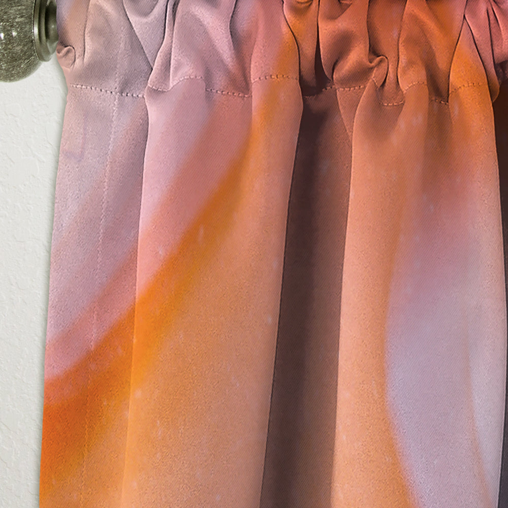 Mineral Orange Agate - Mid-Century Modern Curtain - 1 Panel