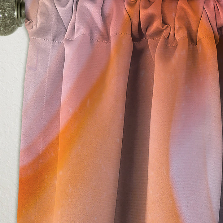 Mineral Orange Agate - Mid-Century Modern Curtain - 1 Panel