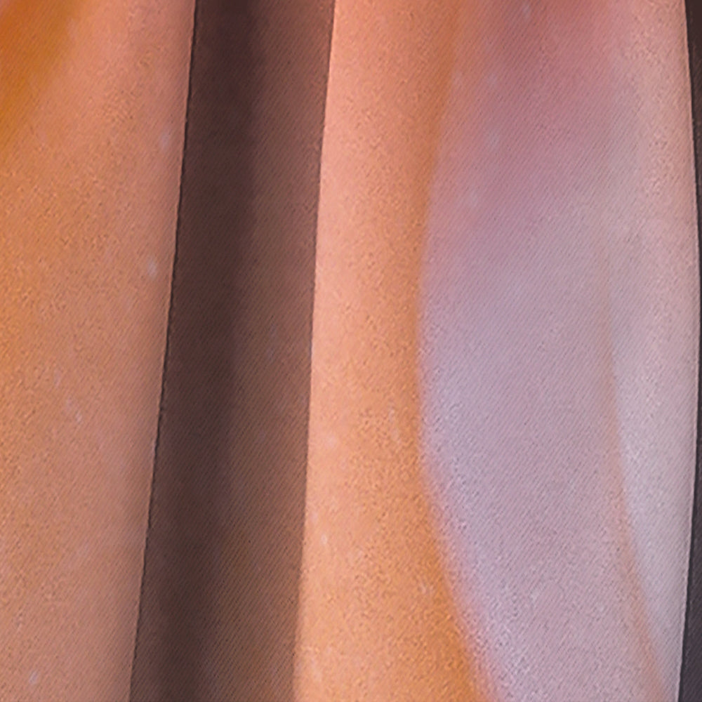 Mineral Orange Agate - Mid-Century Modern Curtain - 1 Panel