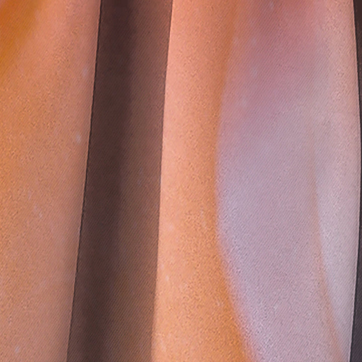 Mineral Orange Agate - Mid-Century Modern Curtain - 1 Panel