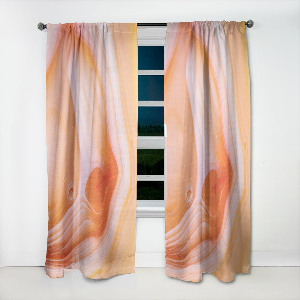 Mineral Orange Agate - Mid-Century Modern Curtain - 1 Panel