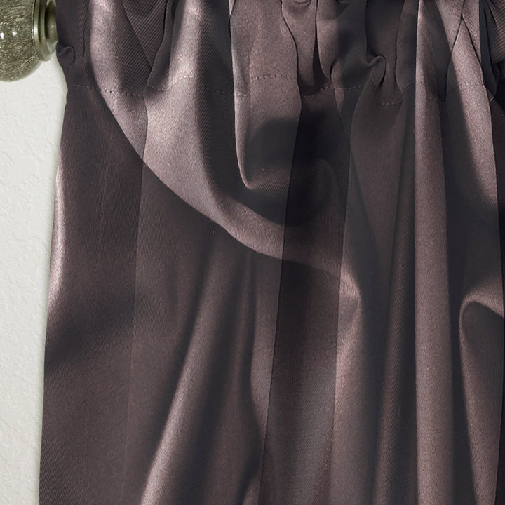 Folded Dark Silk Waves - Modern &amp; Contemporary Curtain - 1 Panel
