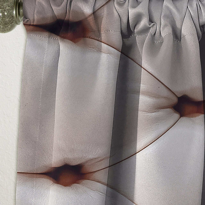 Diamond Shaped Leather Couch - Modern &amp; Contemporary Curtain - 1 Panel