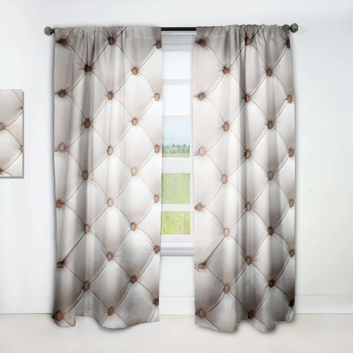 Diamond Shaped Leather Couch - Modern & Contemporary Curtain - 1 Panel
