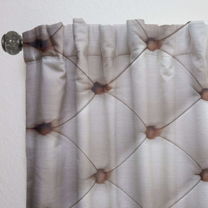 Diamond Shaped Leather Couch - Modern &amp; Contemporary Curtain - 1 Panel