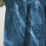 Blue and White Marble Acrylic - Mid-Century Modern Curtain - 1 Panel