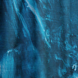 Blue and White Marble Acrylic - Mid-Century Modern Curtain - 1 Panel