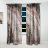 Grey Onyx with Rose Inclusions' Mid-Century Modern Curtain 1 Panel
