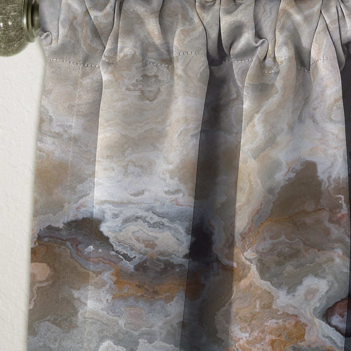 Onyx detail Composition - Mid-Century Modern Curtain - 1 Panel