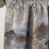 Onyx detail Composition - Mid-Century Modern Curtain - 1 Panel