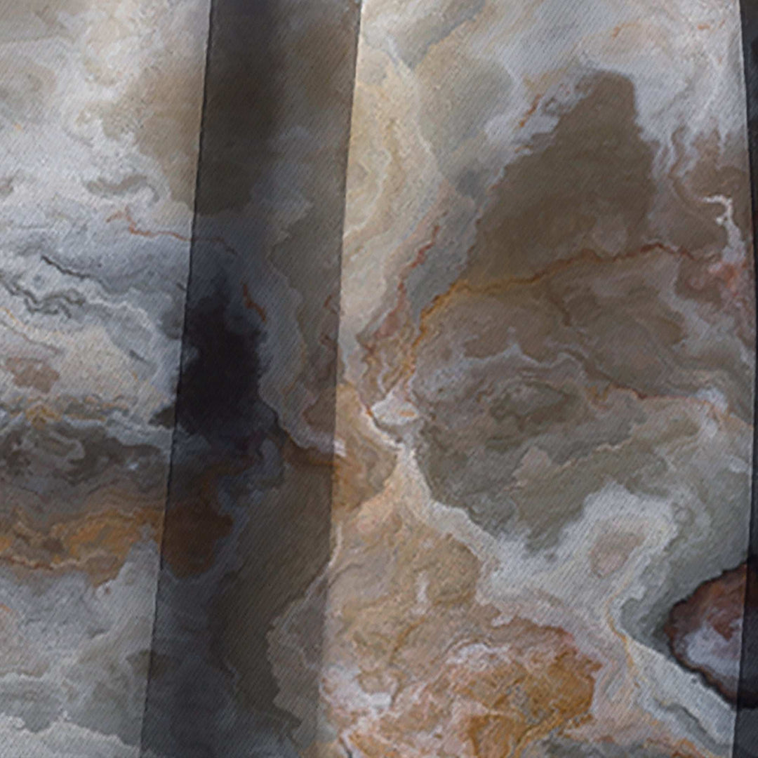 Onyx detail Composition - Mid-Century Modern Curtain - 1 Panel