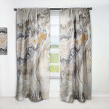 Onyx detail Composition - Mid-Century Modern Curtain - 1 Panel