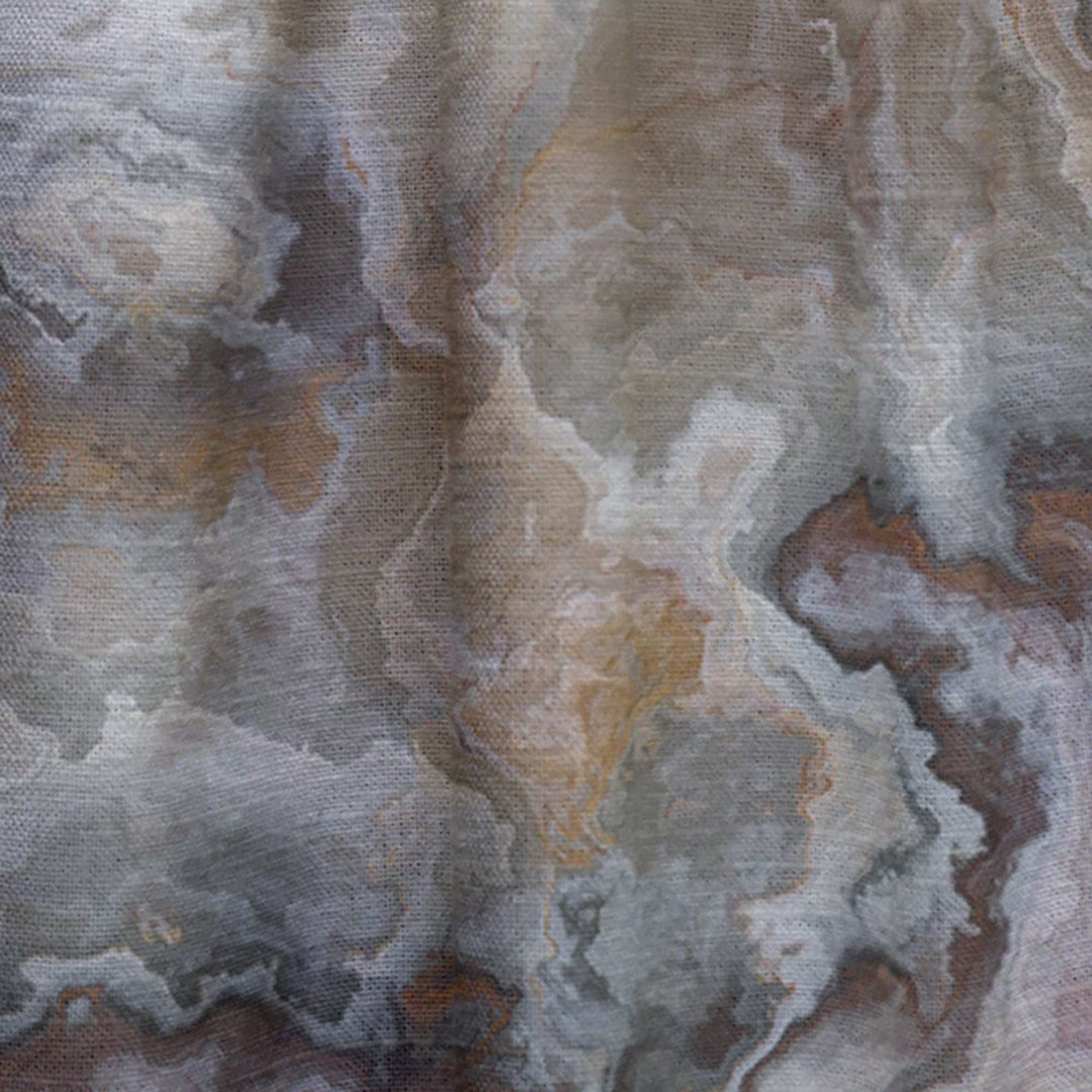 Onyx detail Composition - Mid-Century Modern Curtain - 1 Panel