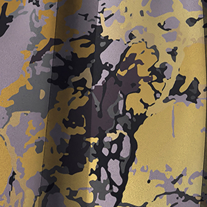 Golden Marble Composition - Modern &amp; Contemporary Curtain - 1 Panel