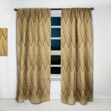 Retro square waves - Mid-Century Modern Curtain - 1 Panel