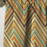 Retro square waves - Mid-Century Modern Curtain - 1 Panel
