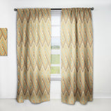 Retro square waves - Mid-Century Modern Curtain - 1 Panel