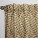 Retro square waves - Mid-Century Modern Curtain - 1 Panel