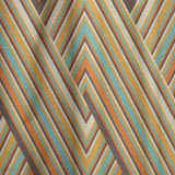 Retro square waves - Mid-Century Modern Curtain - 1 Panel