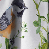 Meadow with Butterflies, Birds and Herbs - Floral Curtain - 1 Panel