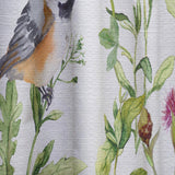 Meadow with Butterflies, Birds and Herbs - Floral Curtain - 1 Panel