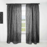 3D leaves in Shades of Black' Modern & Contemporary Curtain Panel