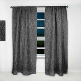 3D leaves in Shades of Black' Modern & Contemporary Curtain Panel Blackout