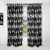 Black Circles on White - Modern & Contemporary Curtain - 1 Panel