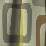 Retro Square Design VII - Mid-Century Modern Curtain - 1 Panel