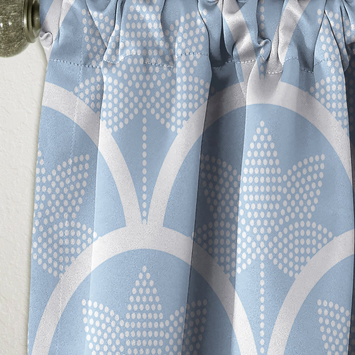 Japanese style Half-circle pattern - Mid-Century Modern Curtain - 1 Panel