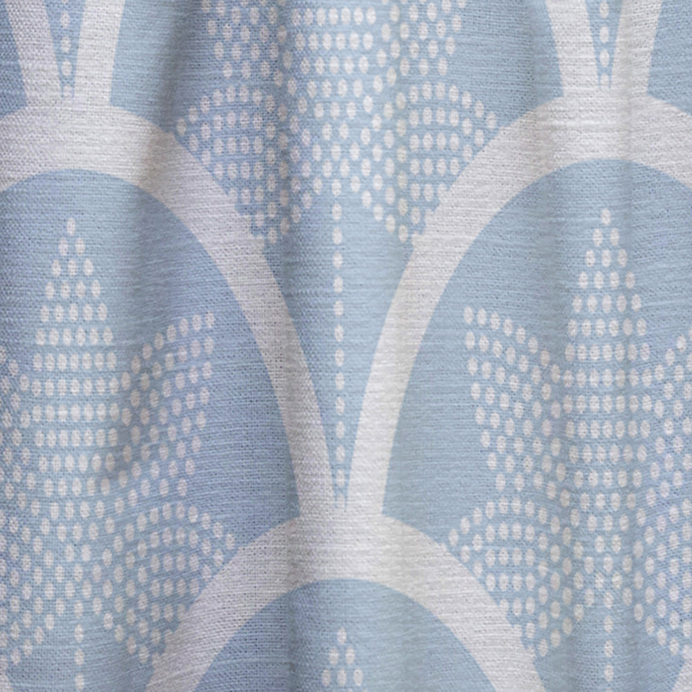 Japanese style Half-circle pattern - Mid-Century Modern Curtain - 1 Panel
