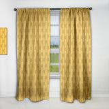 Golden Geometric I - Mid-Century Modern Curtain - 1 Panel