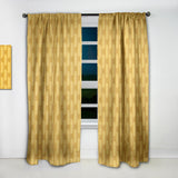 Golden Geometric I - Mid-Century Modern Curtain - 1 Panel