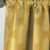 Golden Geometric I - Mid-Century Modern Curtain - 1 Panel