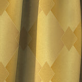 Golden Geometric I - Mid-Century Modern Curtain - 1 Panel