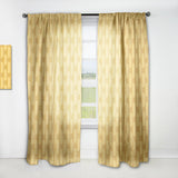 Golden Geometric I - Mid-Century Modern Curtain - 1 Panel