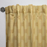 Golden Geometric I - Mid-Century Modern Curtain - 1 Panel
