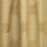 Golden Geometric I - Mid-Century Modern Curtain - 1 Panel
