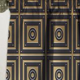 Golden Luxury Geometrics XIII - Mid-Century Modern Curtain - 1 Panel