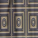 Golden Luxury Geometrics XIII - Mid-Century Modern Curtain - 1 Panel