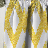 Gold glittering lines pattern - Mid-Century Modern Curtain - 1 Panel