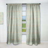 Retro Abstract Drops VII - Mid-Century Modern Curtain - 1 Panel